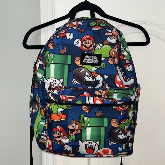 Nintendo Other - Super Mario backpack, Front zipper pocket. Exterior in excellent condition